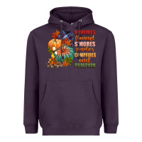 Plum bonfires flannels smores campfires and pu Heavyweight Hoodie - CowGirlArtShop