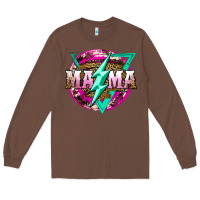 Chestnut mama life and thunderbolt Long Sleeve Tee - JahusDesignShop