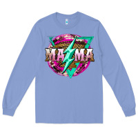 Colony Blue mama life and thunderbolt Long Sleeve Tee - JahusDesignShop