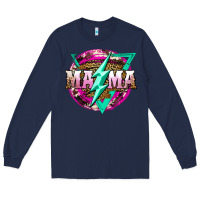 Navy mama life and thunderbolt Long Sleeve Tee - JahusDesignShop