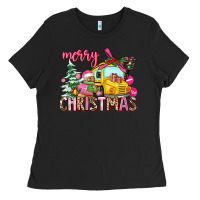 Black merry christmas Ladies Tee - AdoDesignShop