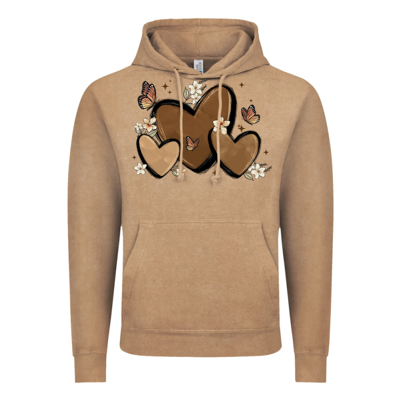 Melanin Hearts Vintage Hoodie by MaliasSmallBusiness | Teevron