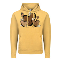 Vintage Mustard melanin hearts Vintage Hoodie - MaliasSmallBusiness