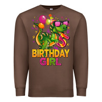 Chestnut 5 rd birthday girl t rex pink Premium Sweatshirt - CowGirlArtShop