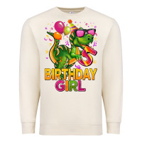 Sandshell 5 rd birthday girl t rex pink Premium Sweatshirt - CowGirlArtShop