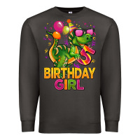 Smoke 5 rd birthday girl t rex pink Premium Sweatshirt - CowGirlArtShop