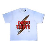 Grape Ice dirty thirty lightning bolt Urban Heavy Tee - MaliasSmallBusiness
