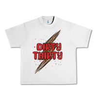 Lunar Rock dirty thirty lightning bolt Urban Heavy Tee - MaliasSmallBusiness