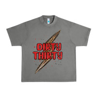 Tornado dirty thirty lightning bolt Urban Heavy Tee - MaliasSmallBusiness
