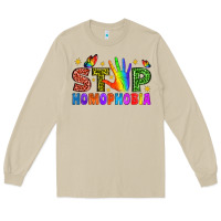 Mushroom Western Stop Homophobia Long Sleeve Tee - BundleAndBundleShop