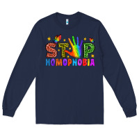 Navy Western Stop Homophobia Long Sleeve Tee - BundleAndBundleShop