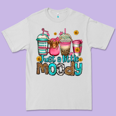 Just A Little Moody Coffee Cups Premium Tee Designed By Jasminsmagicworld