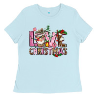 Baby Blue love christmas Ladies Tee - AdoDesignShop