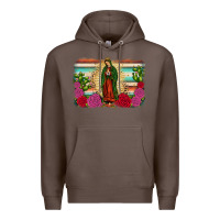 Coffee western our lady of Guadalupe Premium Hoodie - JahusDesignShop