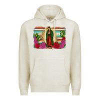 Oatmeal Heather western our lady of Guadalupe Premium Hoodie - JahusDesignShop