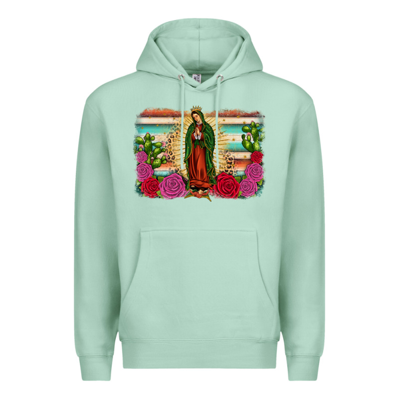 Western Our Lady Of Guadalupe Premium Hoodie by JahusDesignShop | Teevron