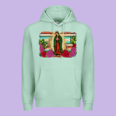 Western Our Lady Of Guadalupe Premium Hoodie Designed By Jahusdesignshop