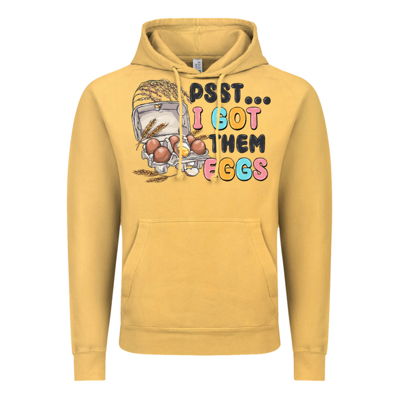Psst I Got Them Eggs Vintage Hoodie by MaliasSmallBusiness | Teevron