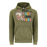 Vintage Olive psst i got them eggs Vintage Hoodie - MaliasSmallBusiness