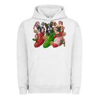 Pigment Lunar Rock french bulldog with christmas socks Urban Hoodie - FaDigitalArtStudio
