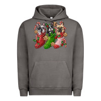 Pigment Tornado french bulldog with christmas socks Urban Hoodie - FaDigitalArtStudio