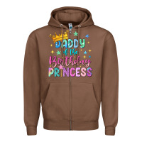 Chestnut daddy of the birthday princess Zipper Hoodie - NancyCooperArtShop