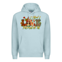 Blue Mist i think i love fall most of all Premium Hoodie - CowGirlArtShop