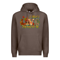 Coffee i think i love fall most of all Premium Hoodie - CowGirlArtShop