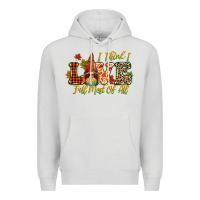 Dove Grey i think i love fall most of all Premium Hoodie - CowGirlArtShop