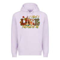 Lilac i think i love fall most of all Premium Hoodie - CowGirlArtShop