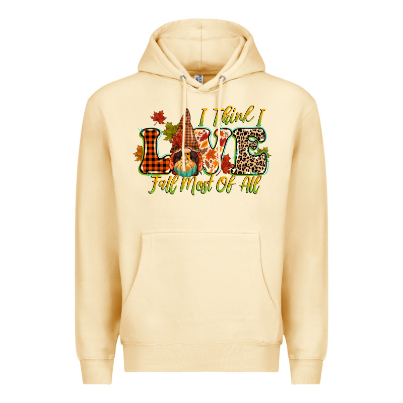 I Think I Love Fall Most Of All Premium Hoodie by CowGirlArtShop | Teevron