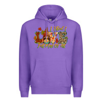 Purple i think i love fall most of all Premium Hoodie - CowGirlArtShop