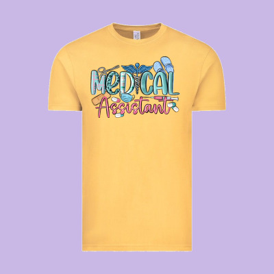 Medical Assistant Nurse Vintage Tee Designed By Maliassmallbusiness