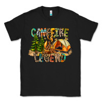 Black Campfire Legend Classic Tee - CowhideDigitalArt