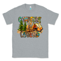 Heather Grey Campfire Legend Classic Tee - CowhideDigitalArt