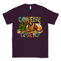 Plum Campfire Legend Classic Tee - CowhideDigitalArt