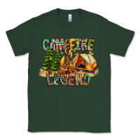 Sports Green Campfire Legend Classic Tee - CowhideDigitalArt