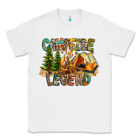 White Campfire Legend Classic Tee - CowhideDigitalArt
