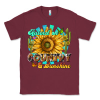 Burgundy raised on country  sunshine Classic Tee - NancyCooperArtShop