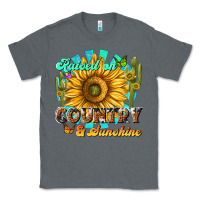Charcoal Heather raised on country  sunshine Classic Tee - NancyCooperArtShop