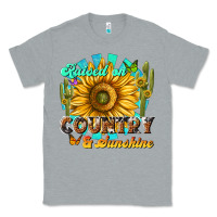Heather Grey raised on country  sunshine Classic Tee - NancyCooperArtShop