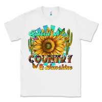 White raised on country  sunshine Classic Tee - NancyCooperArtShop