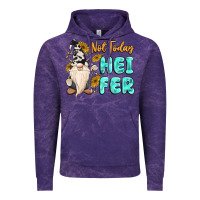 Cloud Purple not today heifer cow gnome Vintage Hoodie - MaliasSmallBusiness