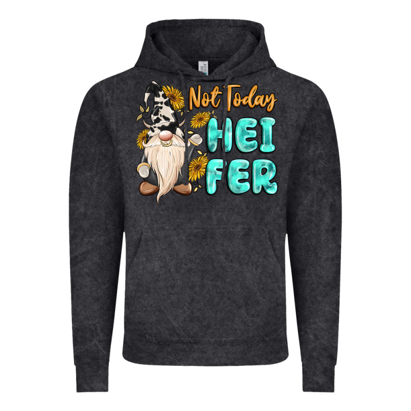 Not Today Heifer Cow Gnome Vintage Hoodie by MaliasSmallBusiness | Teevron