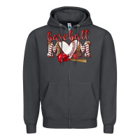 Smoke Baseball Mom Zipper Hoodie - NancyCooperArtShop