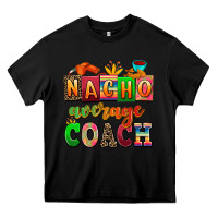 Black nacho average coach Heavy Core Tee - AdoDesignShop
