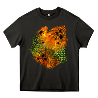 Asphalt spider leopard  halloween patch Heavy Core Tee - BundleAndBundleShop