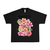 Black growth flower Urban Heavy Tee - MaliasSmallBusiness