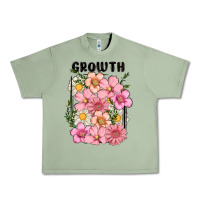 Oil Green growth flower Urban Heavy Tee - MaliasSmallBusiness