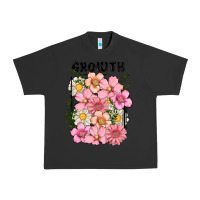 Pigment Black growth flower Urban Heavy Tee - MaliasSmallBusiness